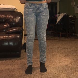 cult of individuality jeans. very low rise.